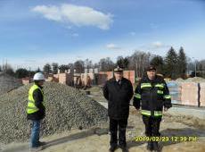 Postęp prac przy budowie strażnicy KP PSP w Dąbrowie Tarnowskiej