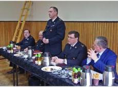 Roczna odprawa służbowa w Komendzie Powiatowej Państwowej Straży Pożarnej w Wadowicach