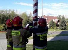 Strażacy w Małopolsce uczcili Dzień Flagi Rzeczypospolitej Polskiej